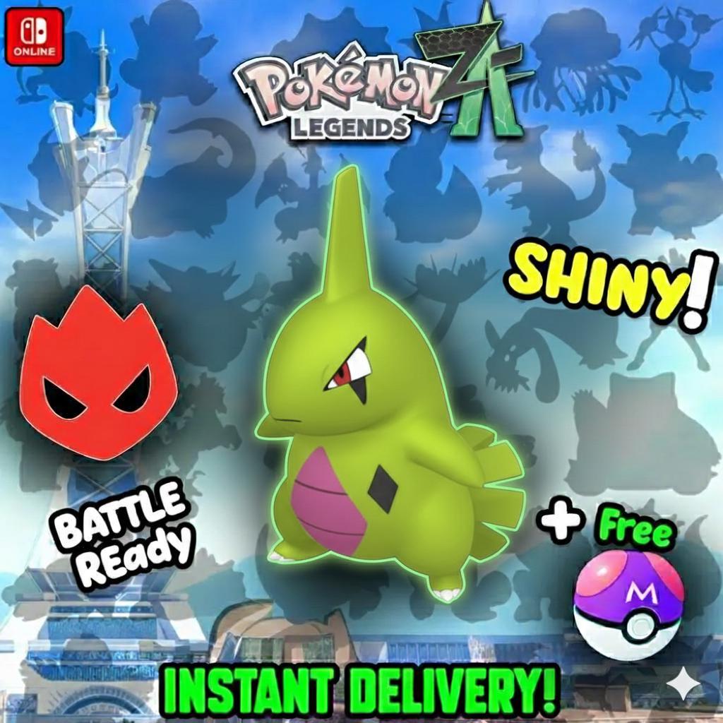 Pokemon Za Lvl 5 Adamant SHINY ALPHA 6IV Larvitar Pokémon Legends ZA 6IV - Pokémon Legends: Z-A digital Pokémon trade by