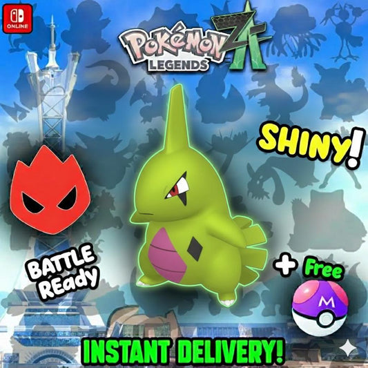 Pokemon Za Lvl 5 Adamant SHINY ALPHA 6IV Larvitar Pokémon Legends ZA 6IV - Pokémon Legends: Z-A digital Pokémon trade by