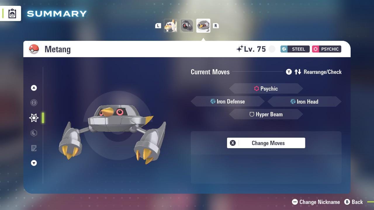 Shiny METANG Pokémon Legends ZA 6IV Competitive Battle Ready - Pokémon Legends: Z-A digital Pokémon trade image 3