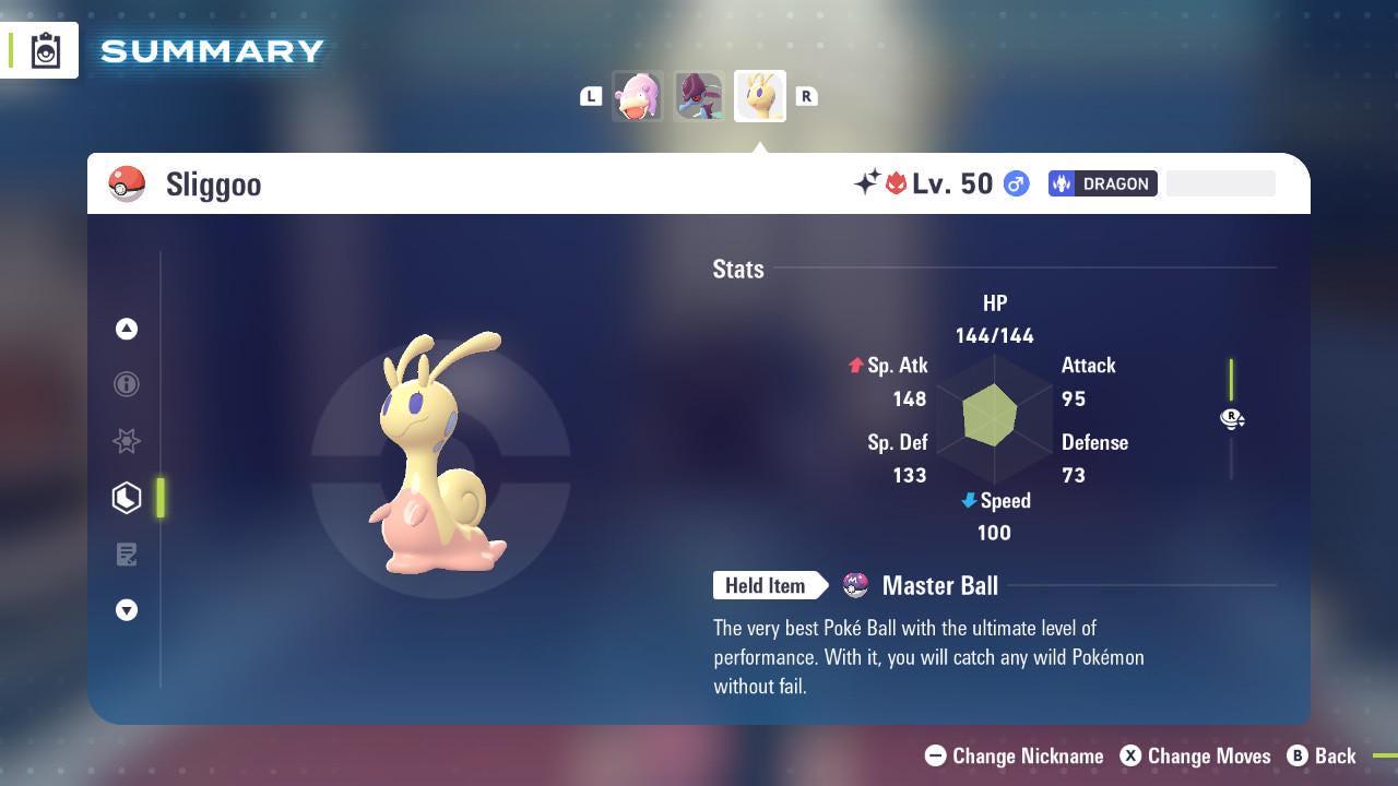 Shiny Alpha Sliggoo Pokémon Legends ZA 6IV Competitive Battle Ready - Pokémon Legends: Z-A digital Pokémon trade by