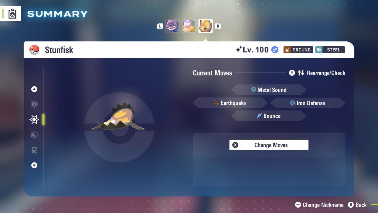 Pokemon Za Shiny 6IV GALARIAN STUNFISK Pokémon Legends ZA 6IV Competitive Battle - Pokémon Legends: Z-A digital Pokémon trade