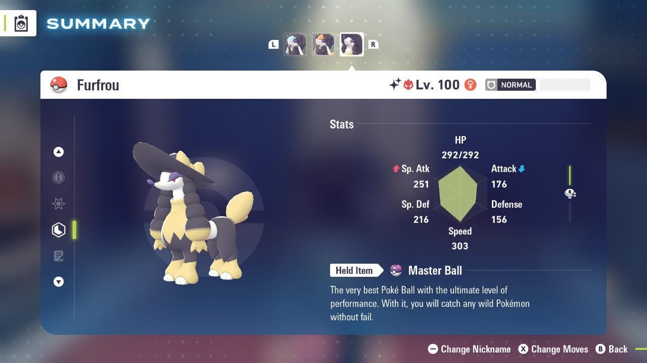 Shiny Alpha Debutante Furfrou Pokémon Legends ZA 6IV Competitive Battle Ready - Pokémon Legends: Z-A digital Pokémon trade by