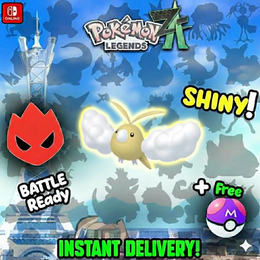 Shiny Alpha Swablu Pokémon Legends ZA 6IV Competitive Battle Ready - Pokémon Legends: Z-A digital Pokémon trade by