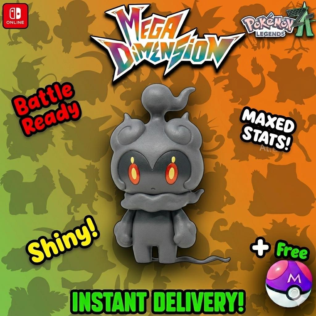 Pokemon ZA Mega Dimension DLC Shiny 6IV Marshadow Pokemon Legends Za Mega - Pokémon Legends: Z-A digital Pokémon trade by