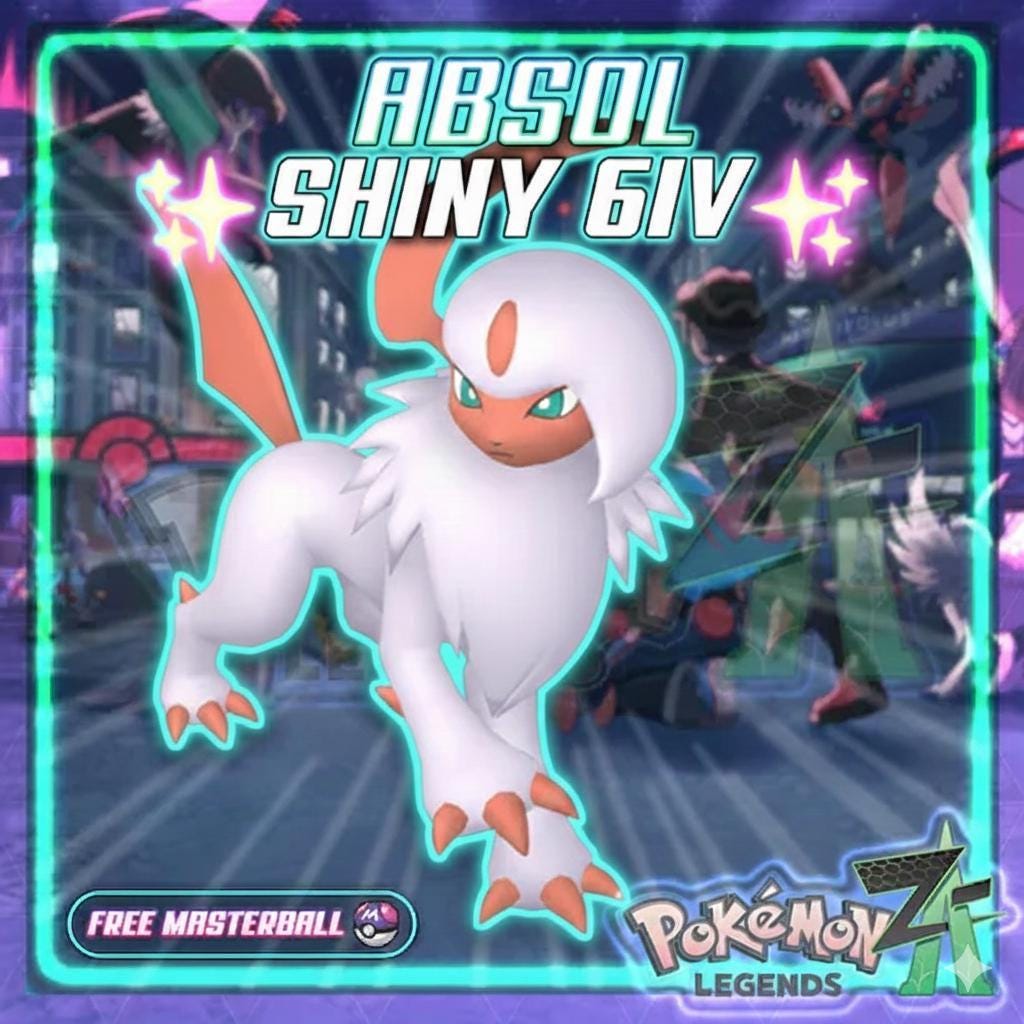 Shiny ABSOL Pokémon Legends ZA 6IV Competitive Battle Ready - Pokémon Legends: Z-A digital Pokémon trade by PokeTradingShop