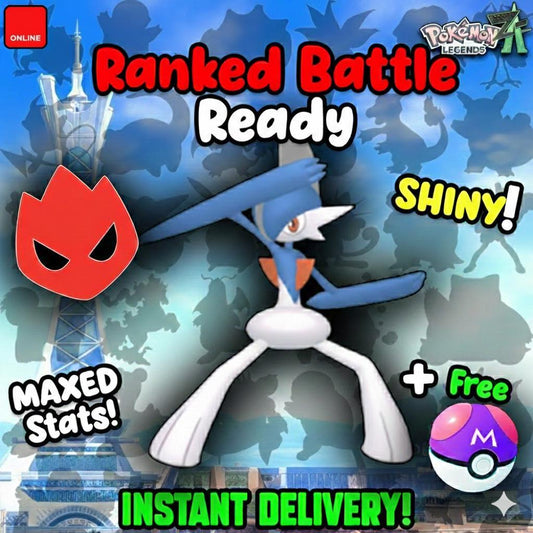 Shiny Alpha Gallade Pokémon Legends ZA 6IV Competitive Battle Ready - Pokémon Legends: Z-A digital Pokémon trade by
