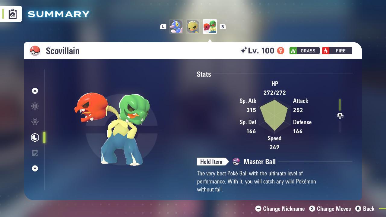 Shiny Scovillain Pokemon Legends ZA Mega Dimension DLC 6IV Competitive Battle - Pokémon Legends: Z-A digital Pokémon trade