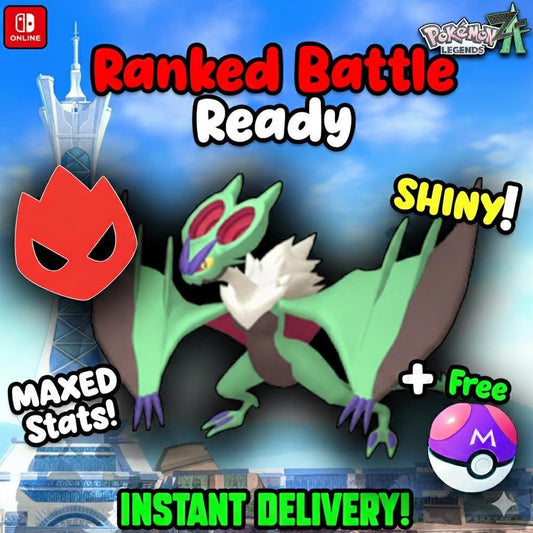 Shiny Alpha Noivern Pokémon Legends ZA 6IV Competitive Battle Ready - Pokémon Legends: Z-A digital Pokémon trade by
