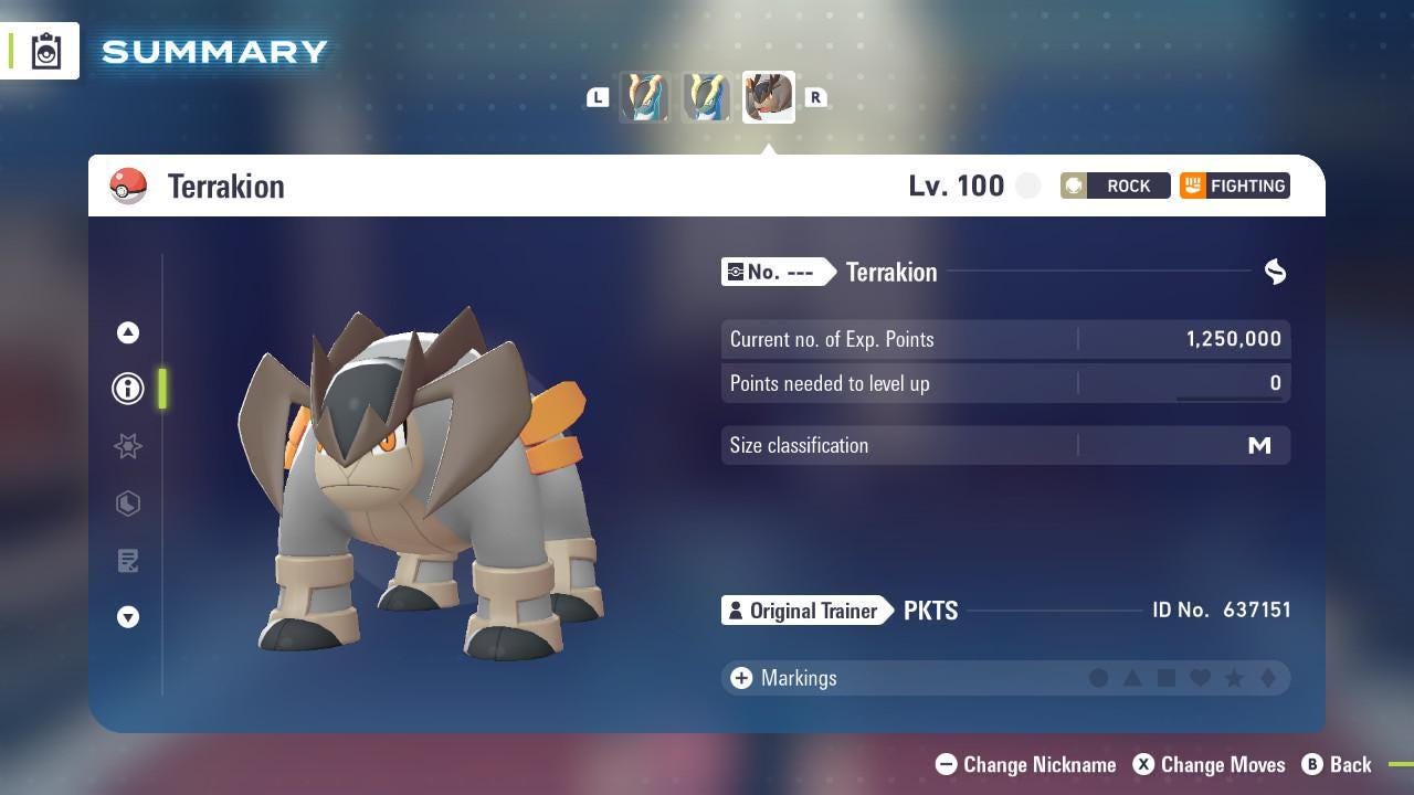 Shiny Terrakion Pokemon Legends ZA Mega Dimension DLC Pokemon Legends Za Mega - Pokémon Legends: Z-A digital Pokémon trade