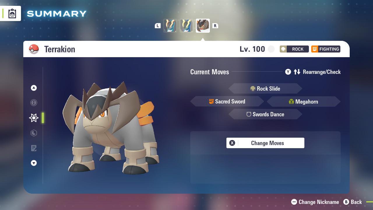 Shiny Terrakion Pokemon Legends ZA Mega Dimension DLC Pokemon Legends Za Mega - Pokémon Legends: Z-A digital Pokémon trade