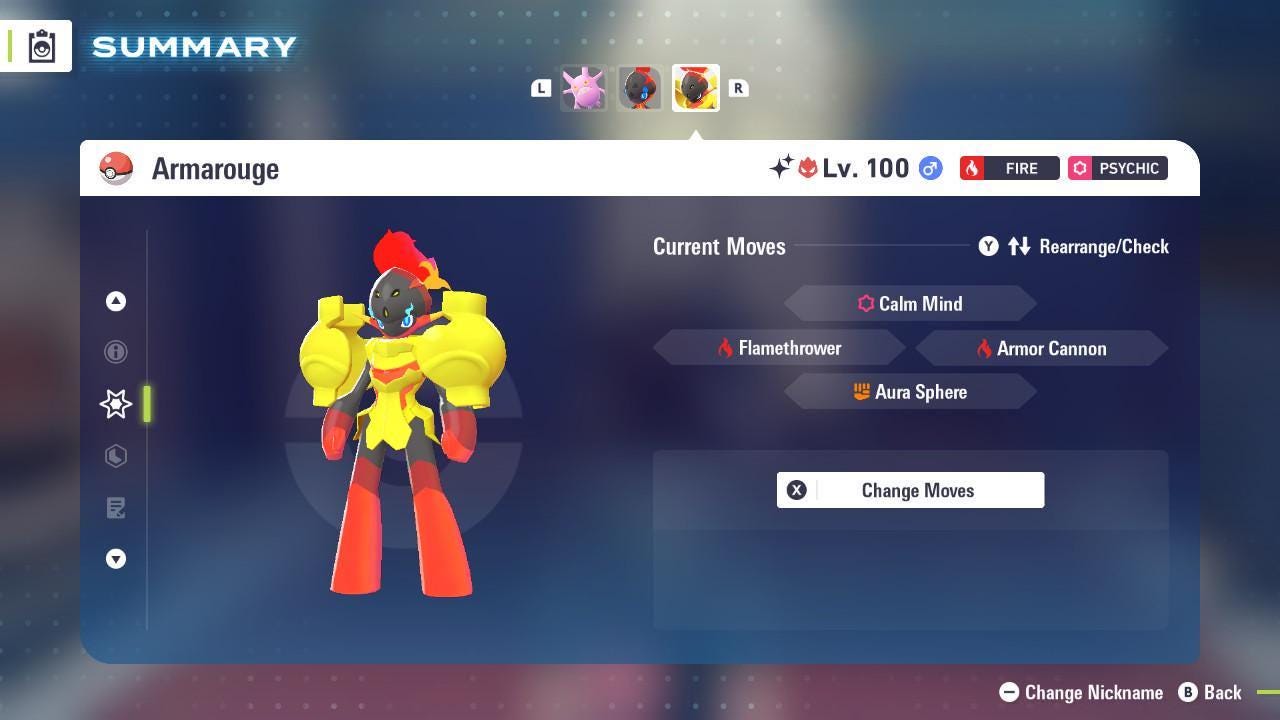 Shiny Alpha Armarouge Pokemon Legends Za Mega Dimension DLC 6IV Competitive Battle - Pokémon Legends: Z-A digital Pokémon