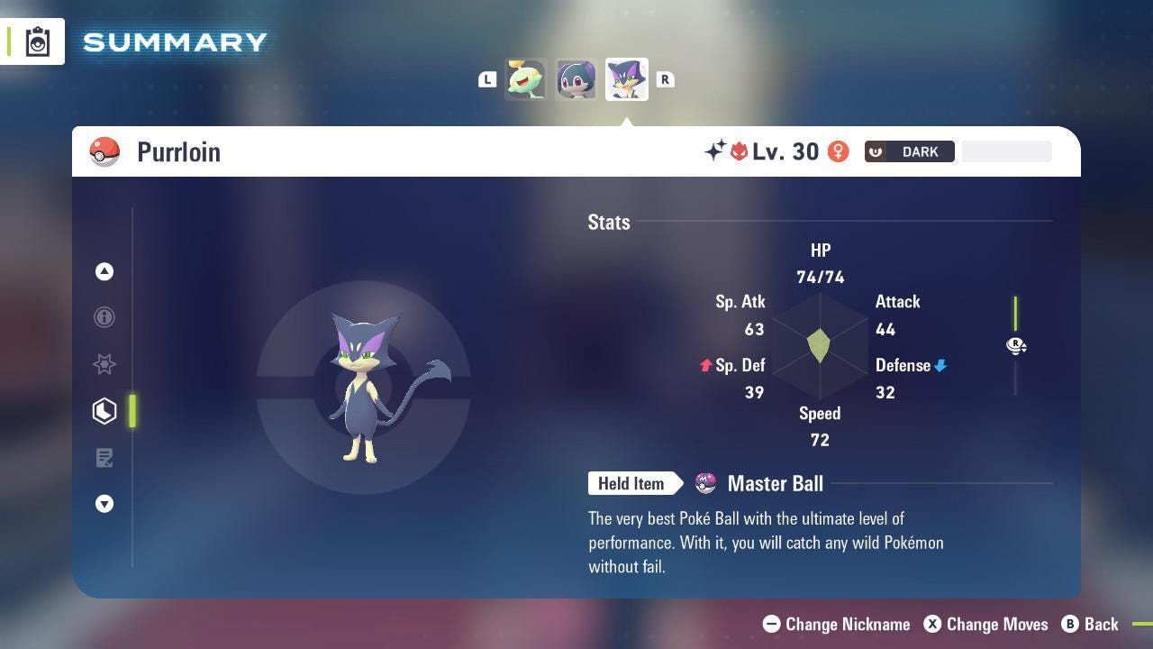 Shiny Alpha Purrloin Pokemon Legends Za Mega Dimension DLC 6IV Competitive Battle - Pokémon Legends: Z-A digital Pokémon