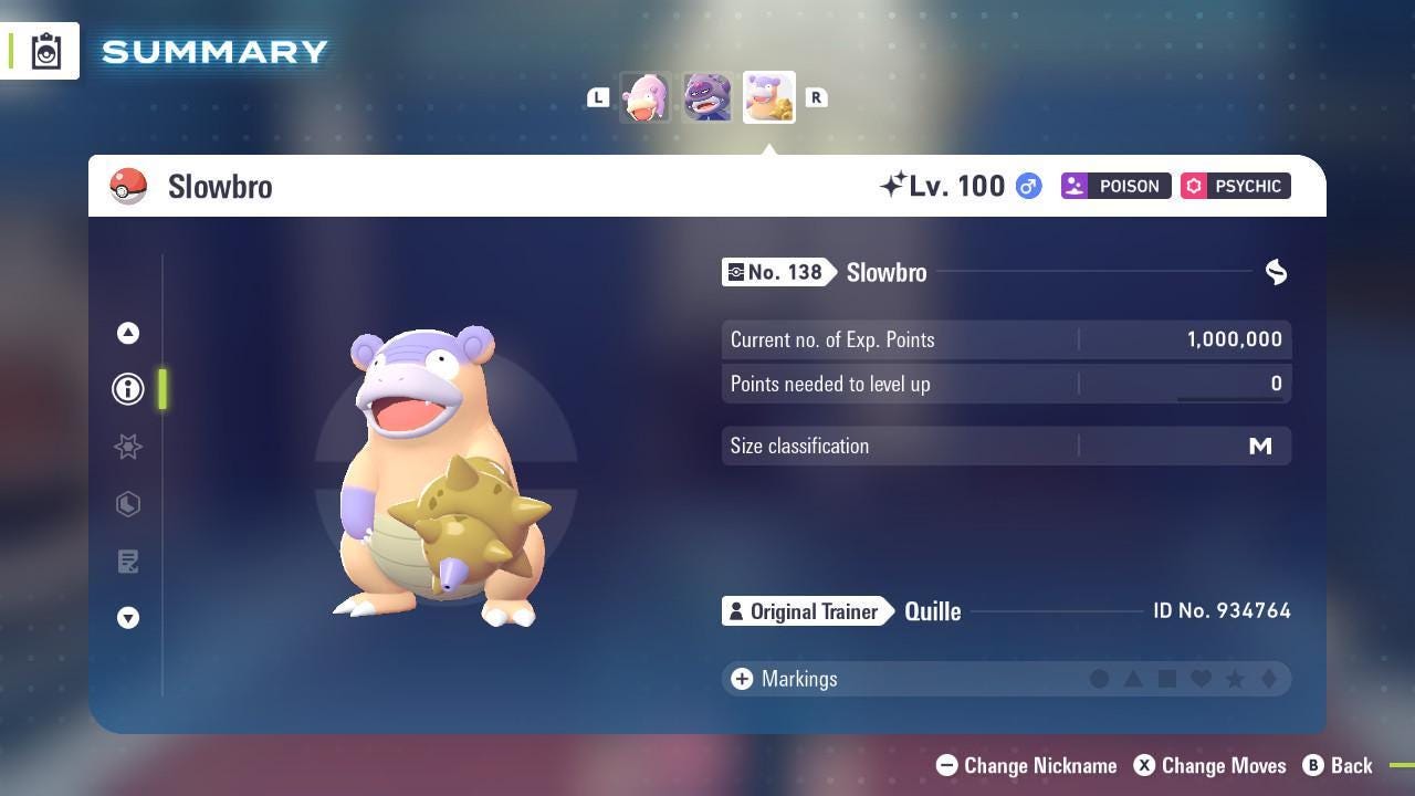 Pokemon Za Shiny 6IV GALARIAN SLOWBRO Pokémon Legends ZA 6IV Competitive Battle - Pokémon Legends: Z-A digital Pokémon trade