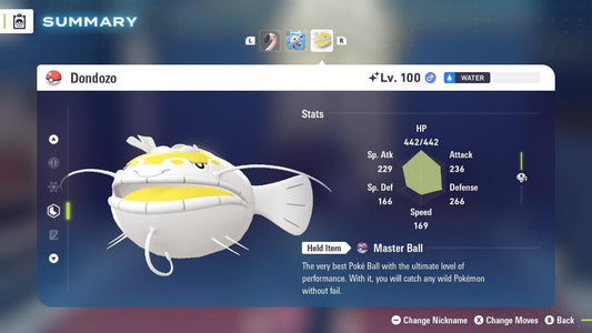 Shiny Dondozo Pokemon Legends ZA Mega Dimension DLC 6IV Competitive Battle Ready