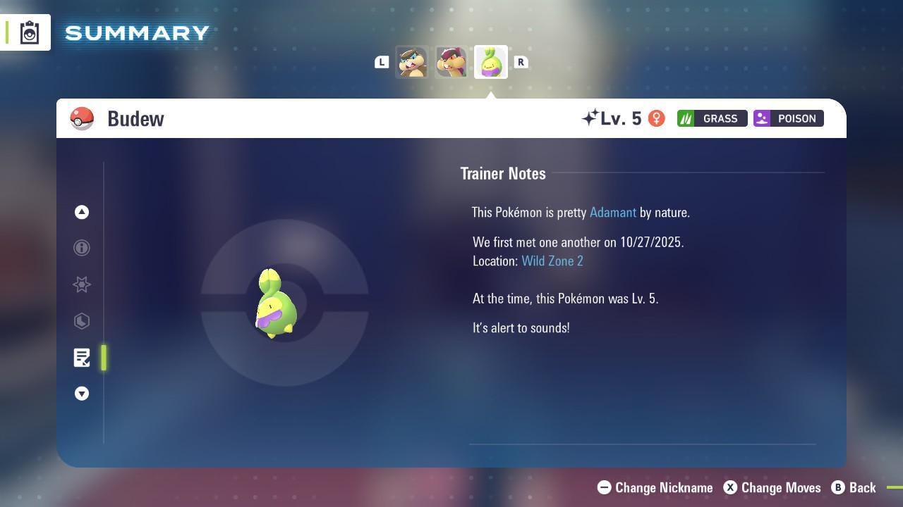 Shiny BUDEW Pokémon Legends ZA 6IV Competitive Battle Ready - Pokémon Legends: Z-A digital Pokémon trade image 4