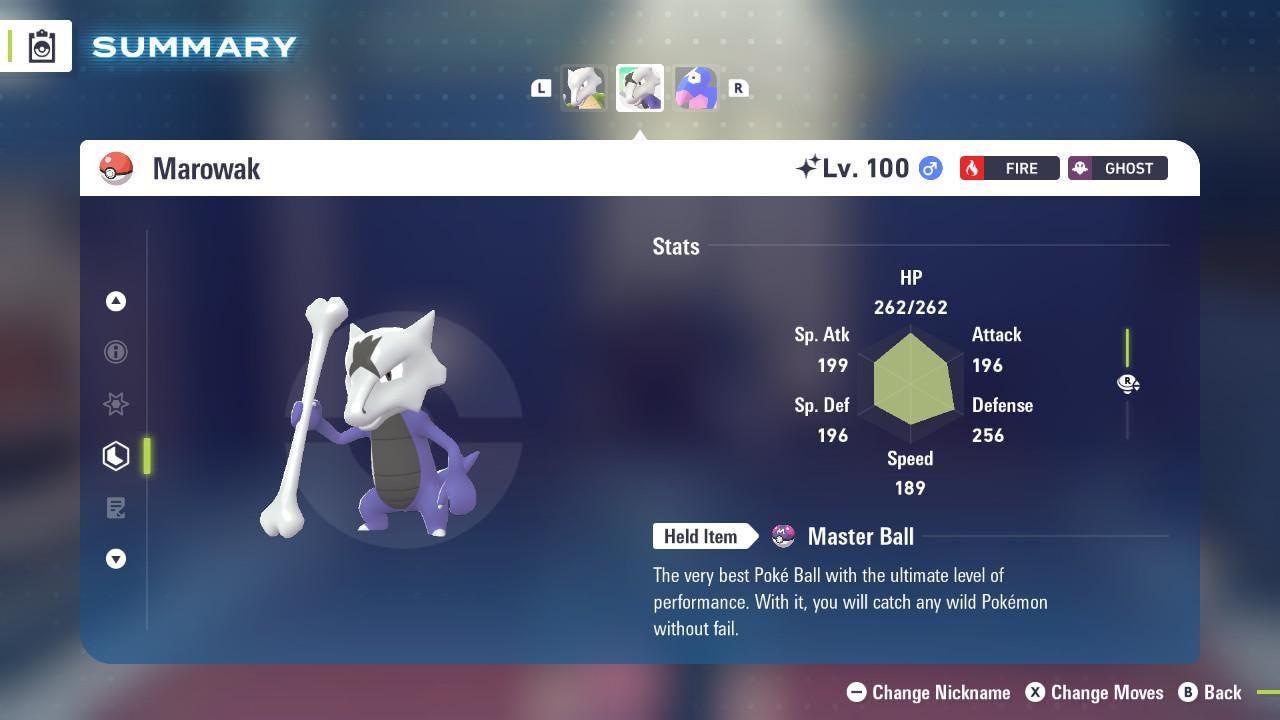Shiny Alolan Marowak Pokemon Legends ZA Mega Dimension DLC 6IV Competitive Battle - Pokémon Legends: Z-A digital Pokémon