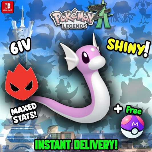 Pokemon Za Lvl 5 Adamant SHINY ALPHA 6IV Dratini Pokémon Legends ZA 6IV - Pokémon Legends: Z-A digital Pokémon trade by
