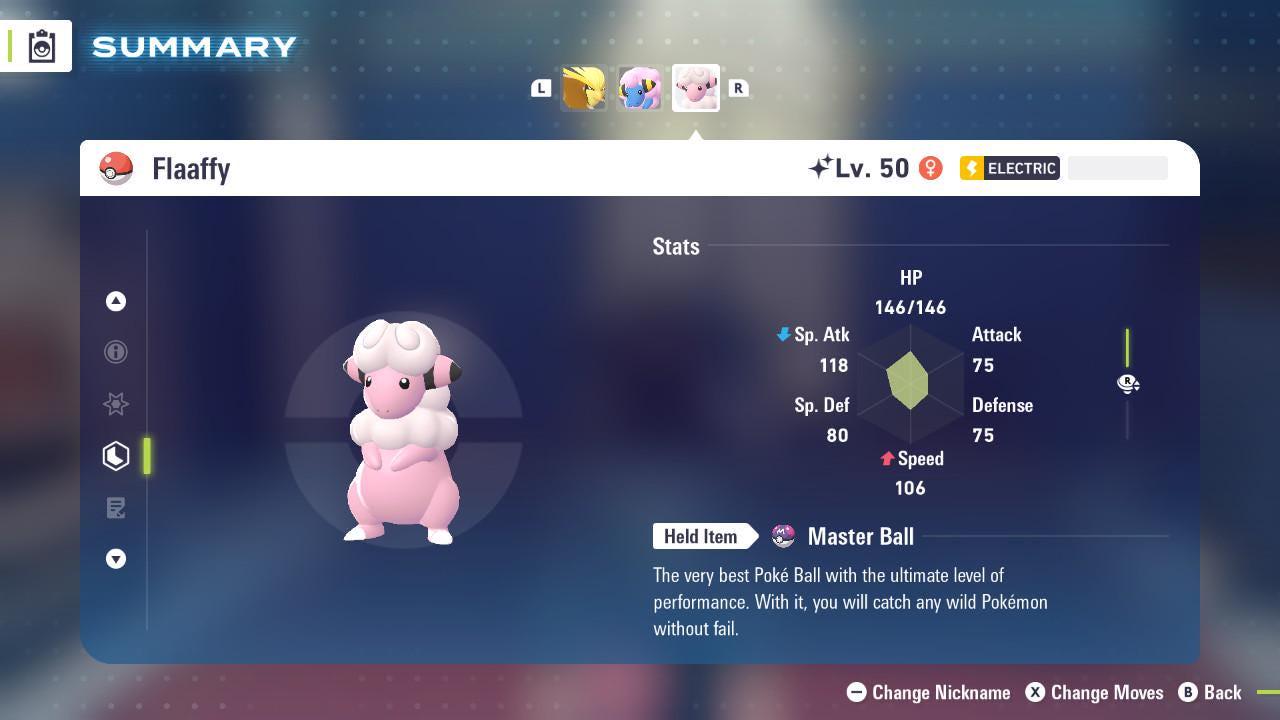Shiny FLAAFFY Pokémon Legends ZA 6IV Competitive Battle Ready - Pokémon Legends: Z-A digital Pokémon trade by PokeTradingShop