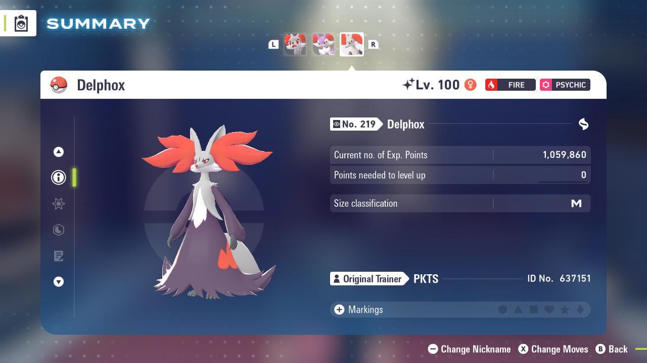 Shiny DELPHOX Pokémon Legends ZA 6IV Competitive Battle Ready - Pokémon Legends: Z-A digital Pokémon trade image 3