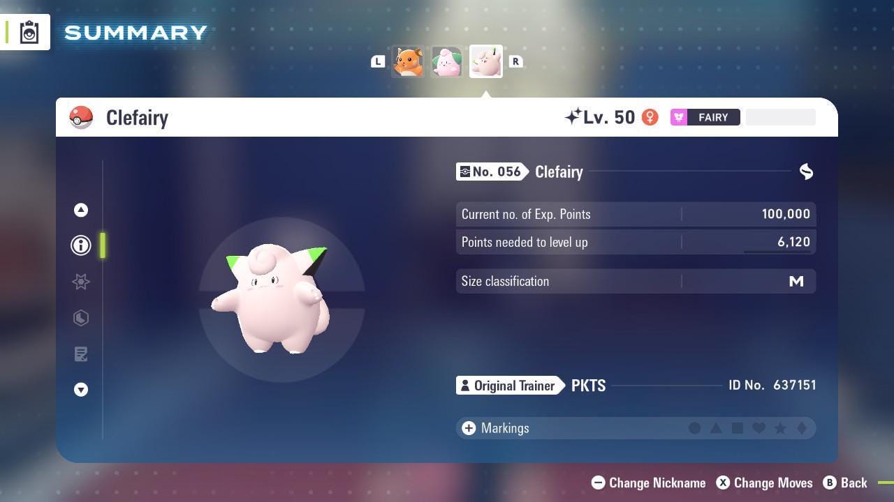 Shiny CLEFAIRY Pokémon Legends ZA 6IV Competitive Battle Ready – image 2