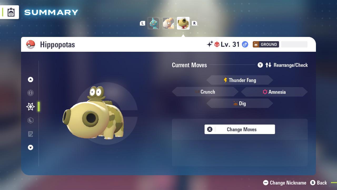 Shiny Alpha Hippopotas Pokémon Legends ZA 6IV Competitive Battle Ready - Pokémon Legends: Z-A digital Pokémon trade image 3