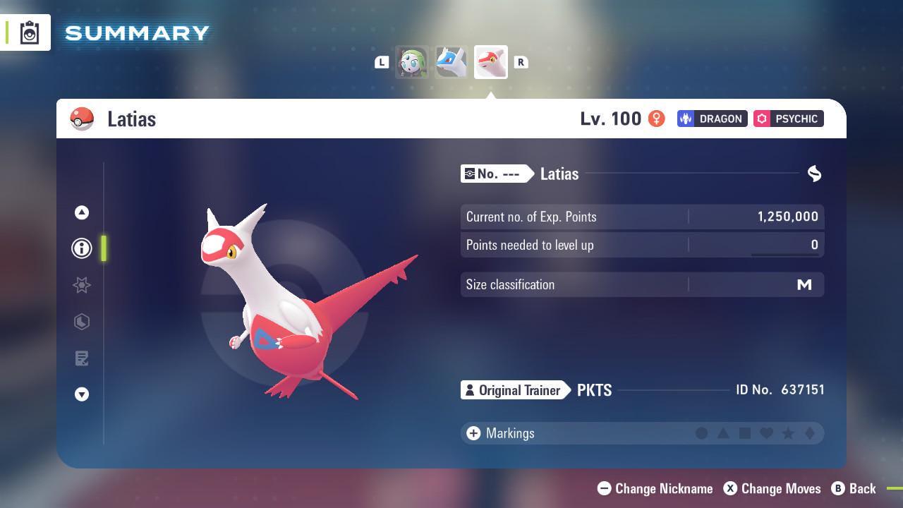 Non Shiny 6IV Latias Pokemon Legends Za Mega Dimension DLC 6IV Competitive Battle - Pokémon Legends: Z-A digital Pokémon