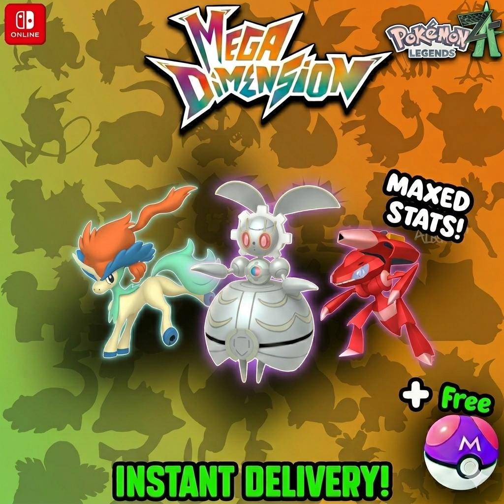 Pokemon ZA Shiny Mythical Trio Unova Pack Shiny 6IV Pokémon Legends ZA 6IV - Pokémon Legends: Z-A digital Pokémon trade by