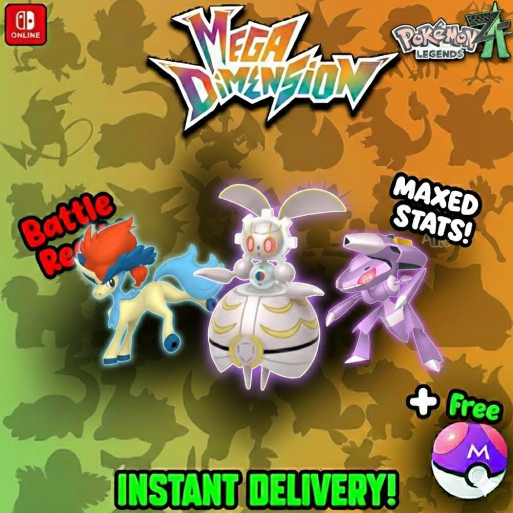 Pokemon ZA Mythical Trio Unova Pack Shiny 6IV Pokémon Legends ZA 6IV Competitive - Pokémon Legends: Z-A digital Pokémon trade