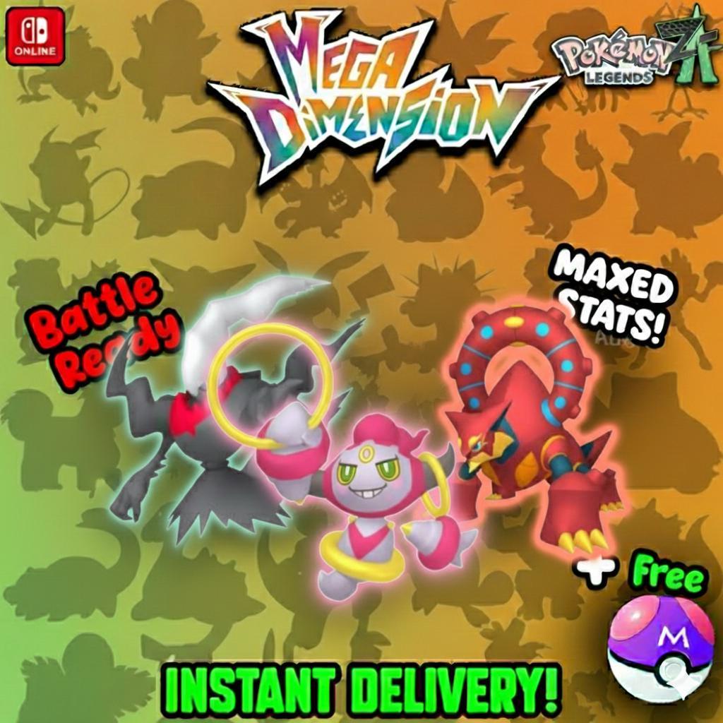 Pokemon ZA Mythical Trio Mega Dimension DLC Pack Shiny 6IV Pokémon Legends ZA 6IV - Pokémon Legends: Z-A digital Pokémon