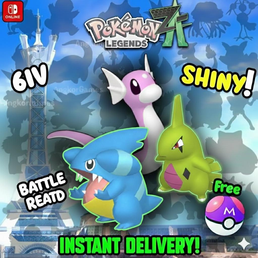 Pokemon ZA Pseudo Legendary Pack Shiny 6IV Pokémon Legends ZA 6IV Competitive - Pokémon Legends: Z-A digital Pokémon trade by