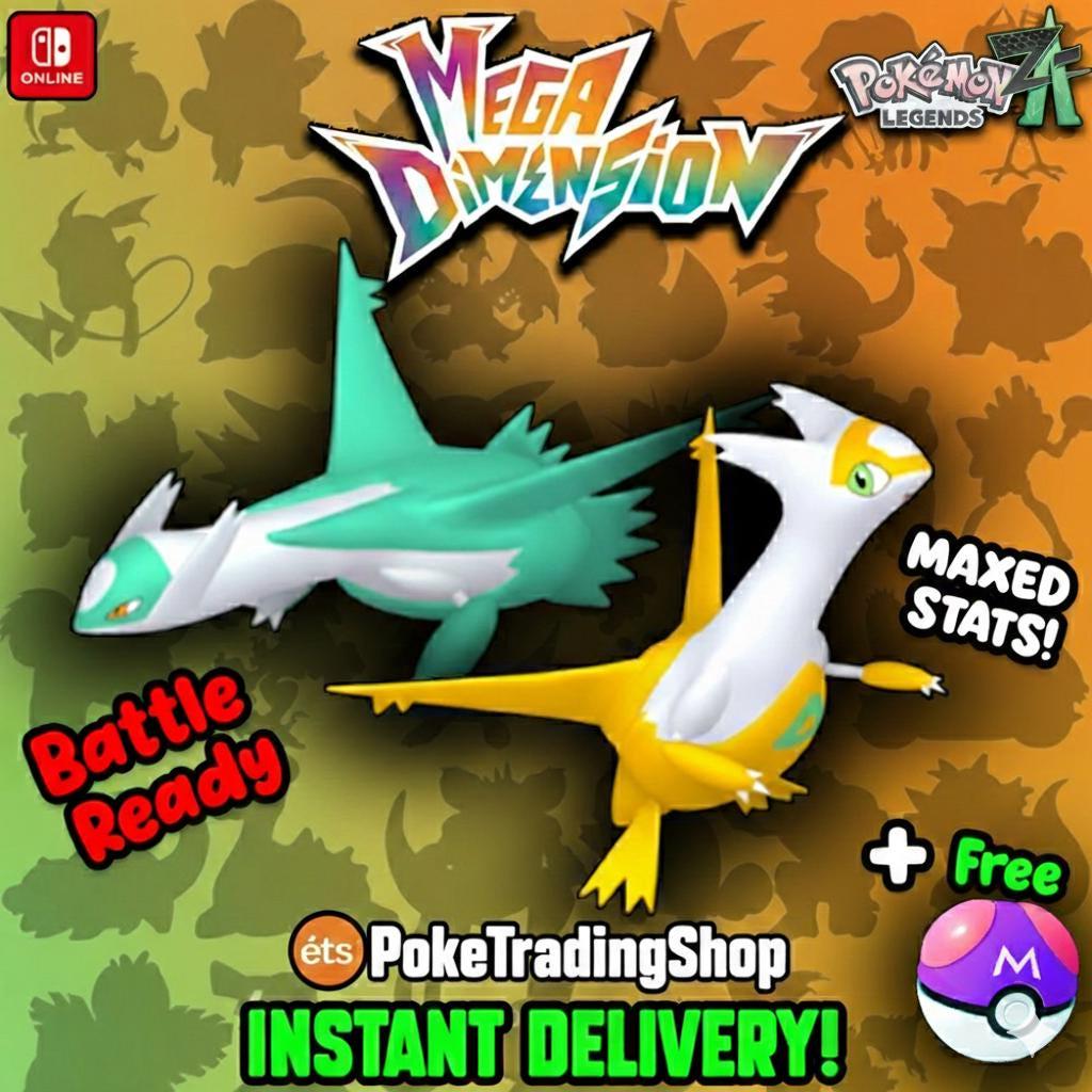Shiny Latios Latias Duo – 6IV Battle Ready – Pokémon Legends ZA - Pokémon Legends: Z-A digital Pokémon trade by
