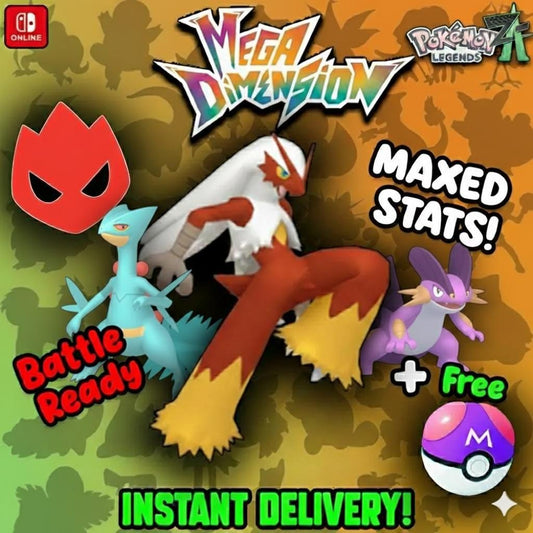 Pokemon Za ALPHA Final Starter Pack HOENN Shiny 6IV Pokémon Legends ZA 6IV - Pokémon Legends: Z-A digital Pokémon trade by