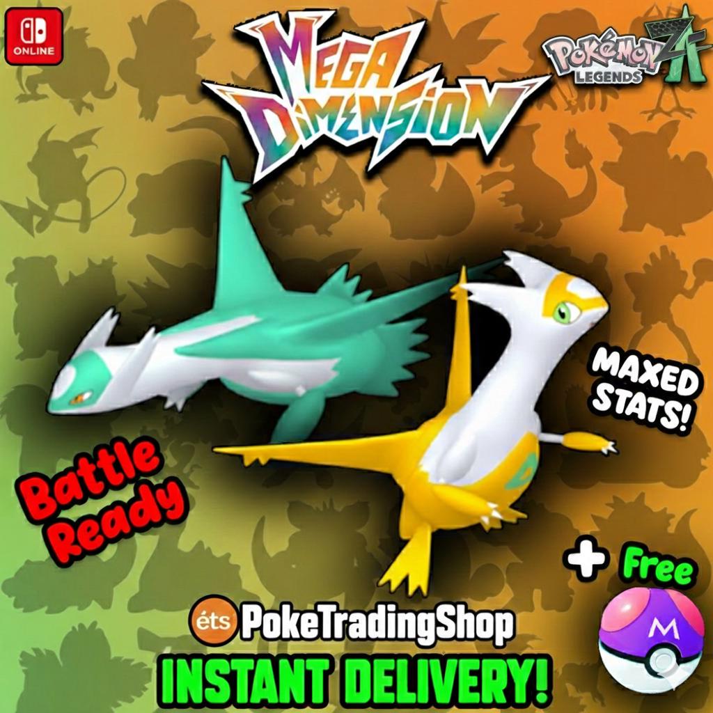 Pokemon ZA Mega Latias Latios Duo 6IV Max Stats Battle Ready Custom Legends ZA - Pokémon Legends: Z-A digital Pokémon trade