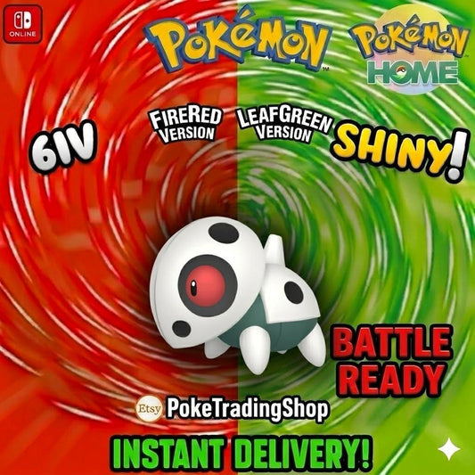 SHINY ARON Pokémon FireRed LeafGreen 6IV Competitive Battle Ready - Pokémon HOME digital Pokémon trade by PokeTradingShop