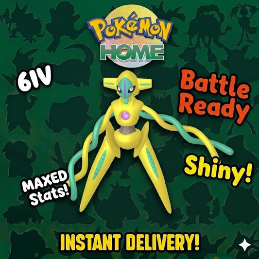 Shiny DEOXYS Pokémon HOME 6IV Competitive Battle Ready - Pokémon Scarlet & Violet digital Pokémon trade by PokeTradingShop