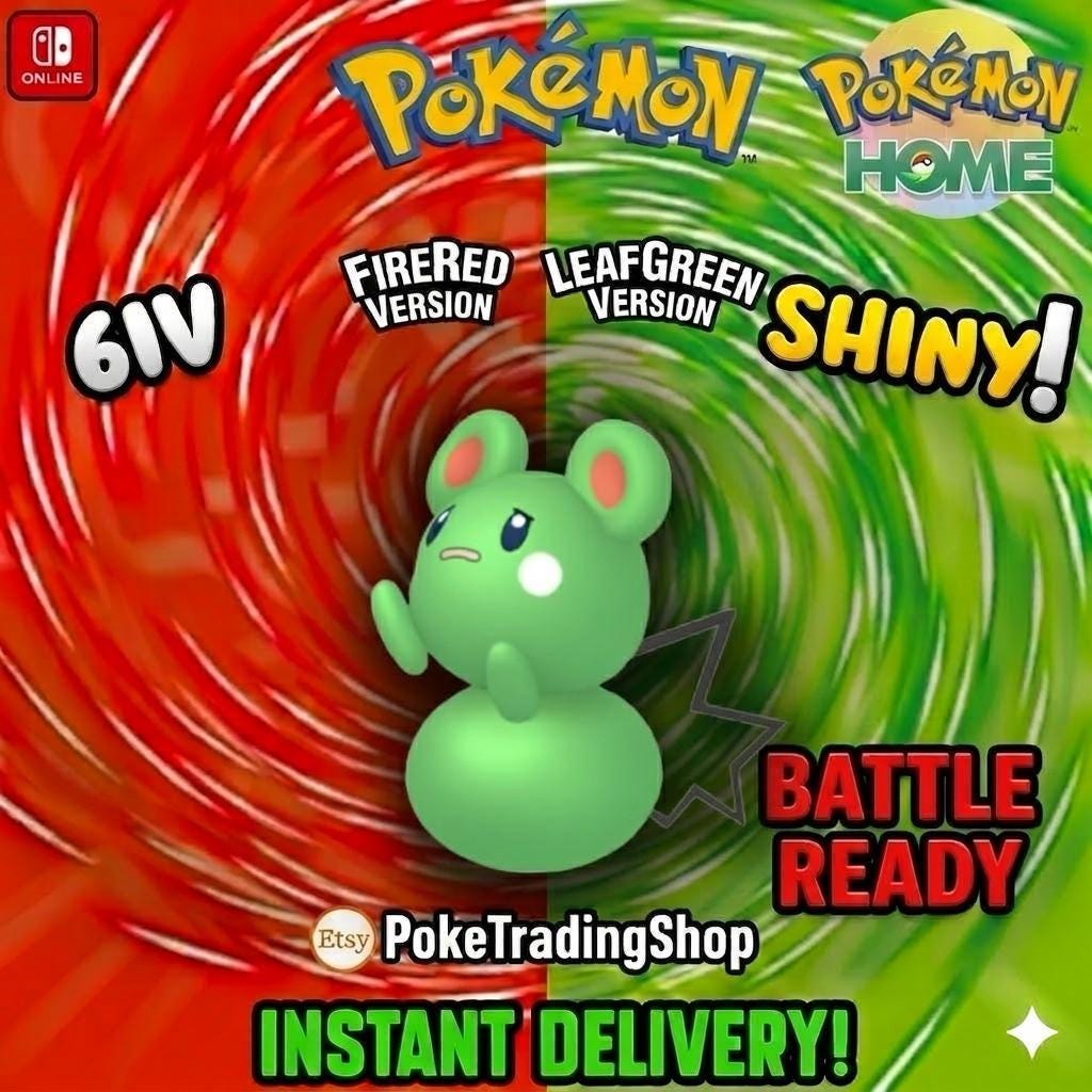 SHINY AZURILL Pokémon FireRed LeafGreen 6IV Competitive Battle Ready - Pokémon HOME digital Pokémon trade by PokeTradingShop