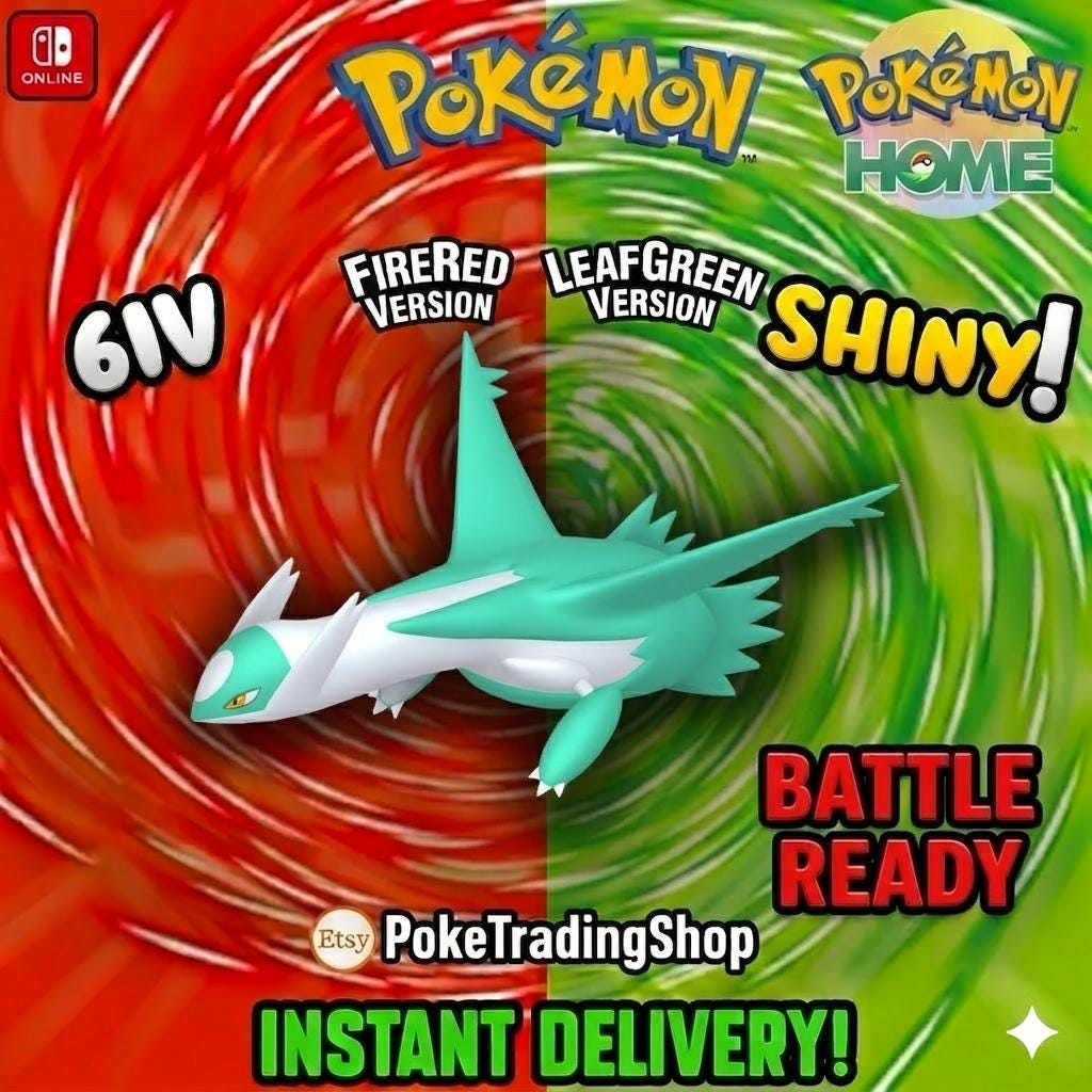 SHINY LATIOS Pokémon FireRed LeafGreen 6IV Competitive Battle Ready - Pokémon HOME digital Pokémon trade by PokeTradingShop