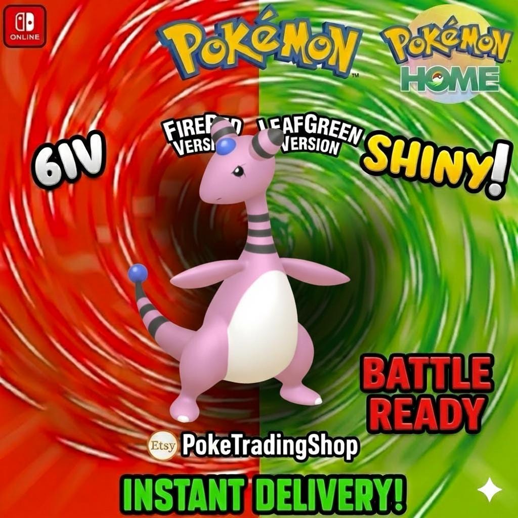 SHINY AMPHAROS Pokémon FireRed LeafGreen 6IV Competitive Battle Ready - Pokémon HOME digital Pokémon trade by PokeTradingShop