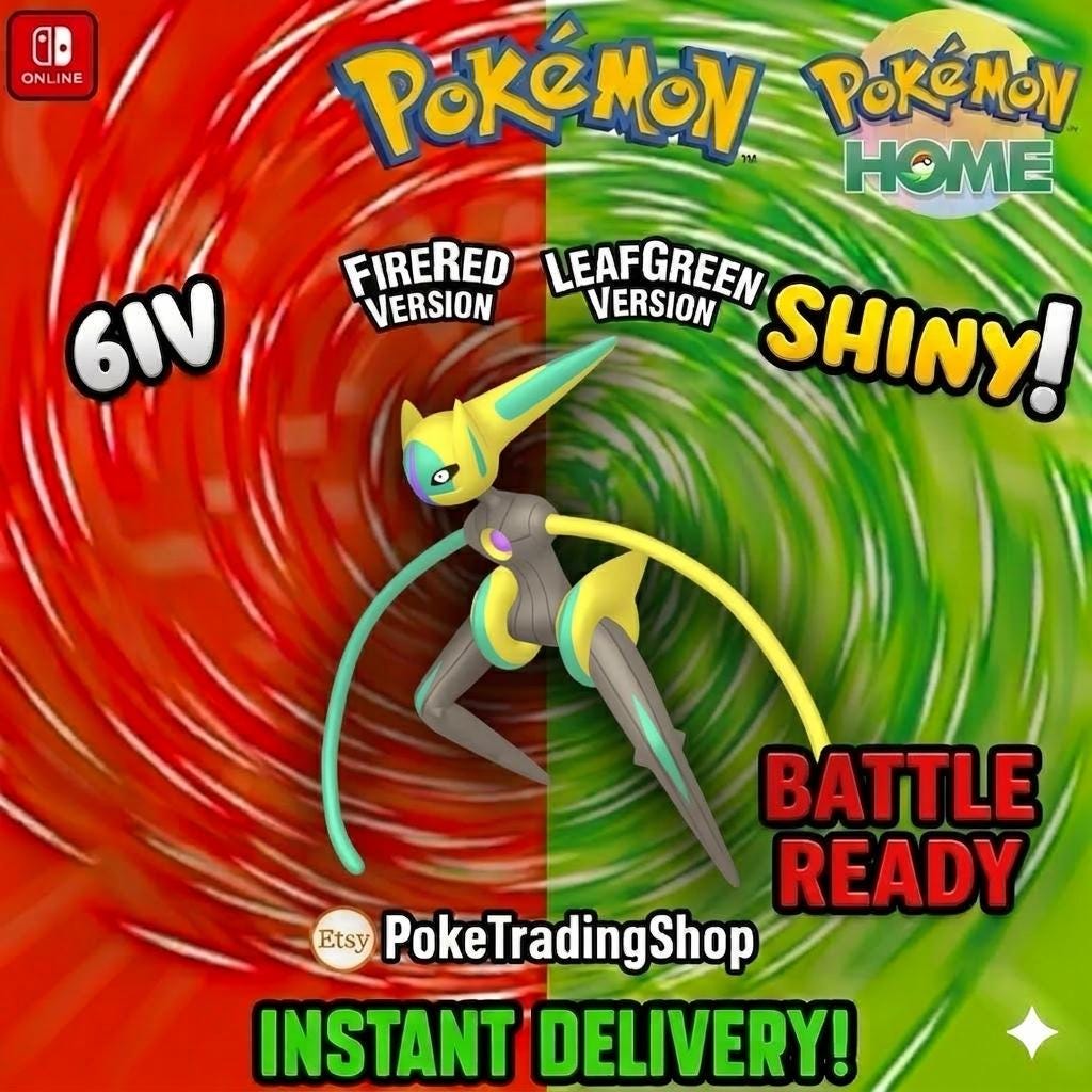 SHINY DEOXYS Speed Forme Pokémon FireRed LeafGreen 6IV Competitive Battle Ready - Pokémon HOME digital Pokémon trade by