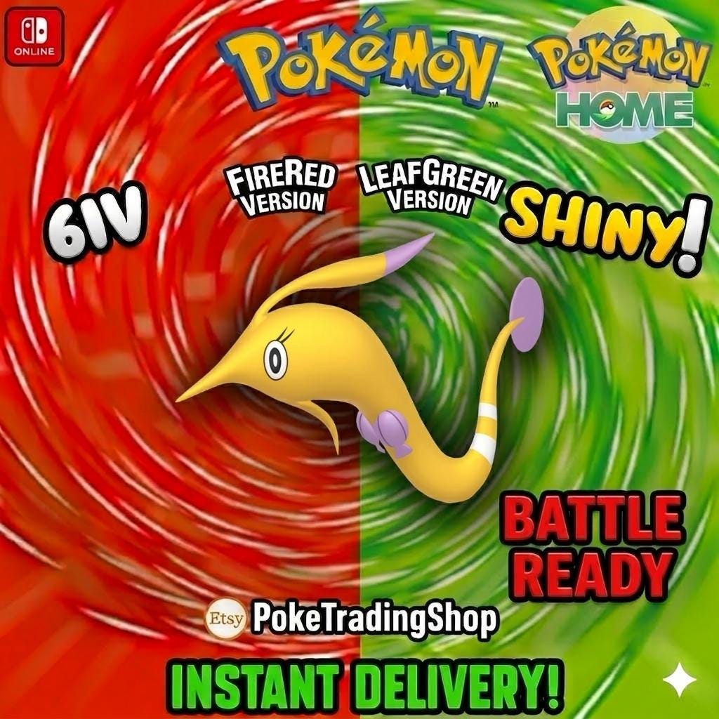 SHINY GOREBYSS Pokémon FireRed LeafGreen 6IV Competitive Battle Ready - Pokémon HOME digital Pokémon trade by PokeTradingShop