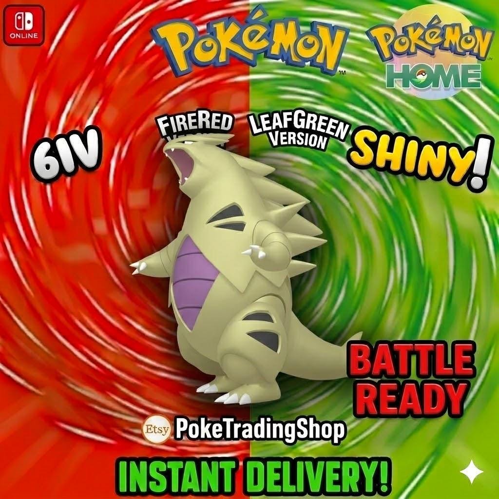 SHINY TYRANITAR Pokémon FireRed LeafGreen 6IV Competitive Battle Ready - Pokémon HOME digital Pokémon trade by