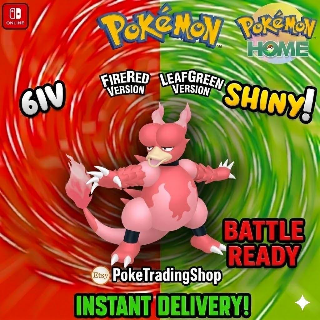 SHINY MAGMAR Pokémon FireRed LeafGreen 6IV Competitive Battle Ready - Pokémon HOME digital Pokémon trade by PokeTradingShop