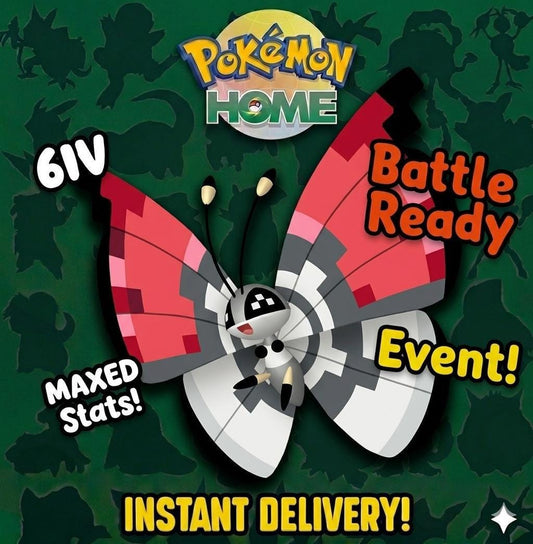 Pokemon HOME Pokeball Vivillon Event Pokémon Home Trade Scarlet Violet, Sword - Pokémon Scarlet & Violet digital Pokémon