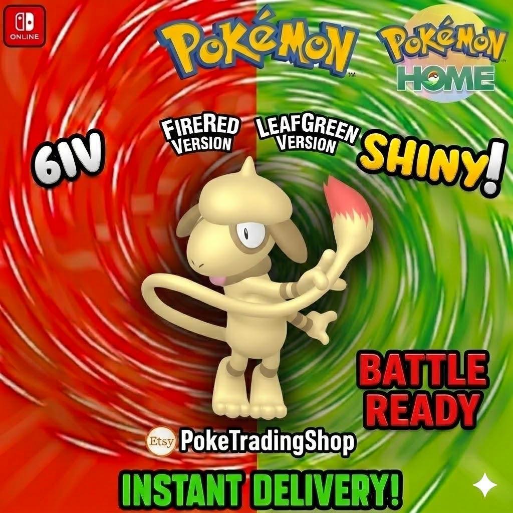 SHINY SMEARGLE Pokémon FireRed LeafGreen 6IV Competitive Battle Ready - Pokémon HOME digital Pokémon trade by PokeTradingShop