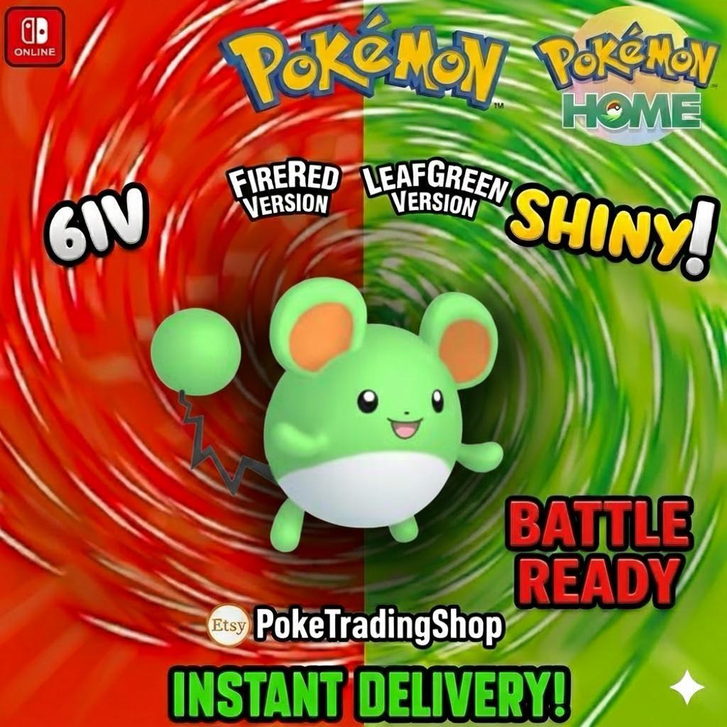 SHINY MARILL Pokémon FireRed LeafGreen 6IV Competitive Battle Ready - Pokémon HOME digital Pokémon trade by PokeTradingShop