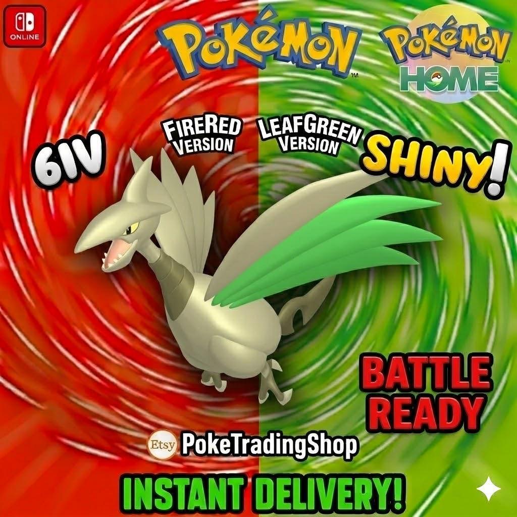 SHINY SKARMORY Pokémon FireRed LeafGreen 6IV Competitive Battle Ready - Pokémon HOME digital Pokémon trade by PokeTradingShop