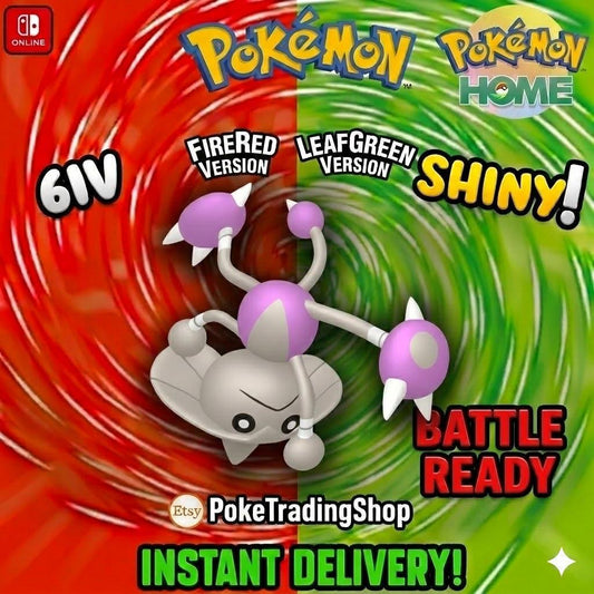 SHINY HITMONTOP Pokémon FireRed LeafGreen 6IV Competitive Battle Ready - Pokémon HOME digital Pokémon trade by