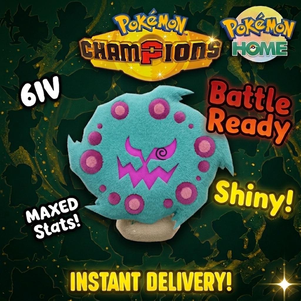 Shiny Spiritomb Pokémon Champions 6IV Competitive Battle Ready - Pokémon HOME digital Pokémon trade by PokeTradingShop