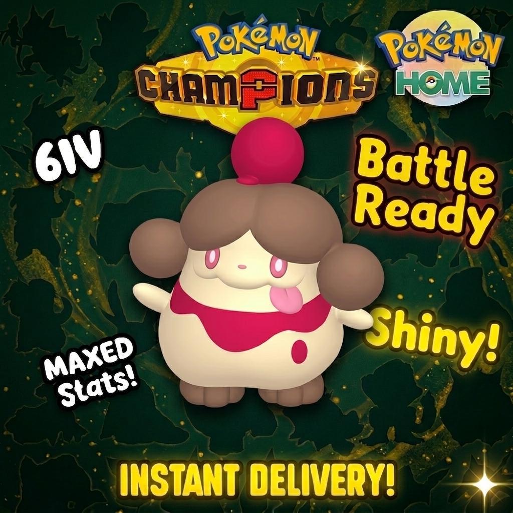 Shiny Slurpuff Pokémon Champions 6IV Competitive Battle Ready - Pokémon HOME digital Pokémon trade by PokeTradingShop