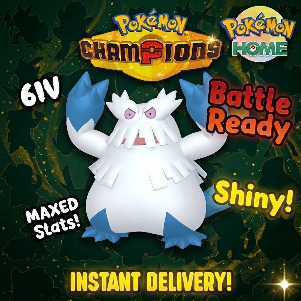 Shiny Abomasnow Pokémon Champions 6IV Competitive Battle Ready - Pokémon HOME digital Pokémon trade by PokeTradingShop